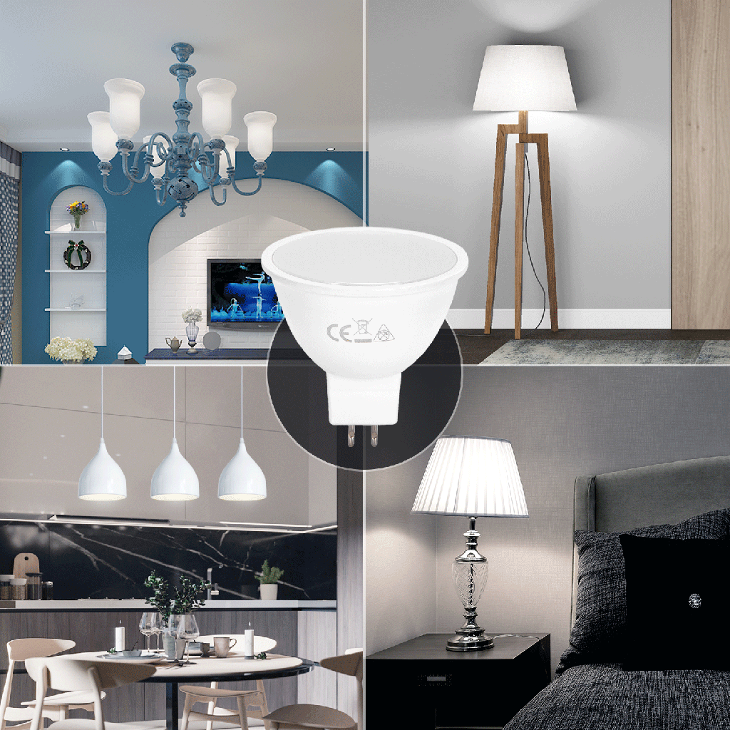 AIGOSTAR  MR16 6W SPOTLIGHT AC/DC 12V 120'D