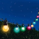 AV-713-10 Waterproof String Light  10m + 3m Extra + Pack 15 Pcs Decorative Bulbs S14-E27-2W 2700K