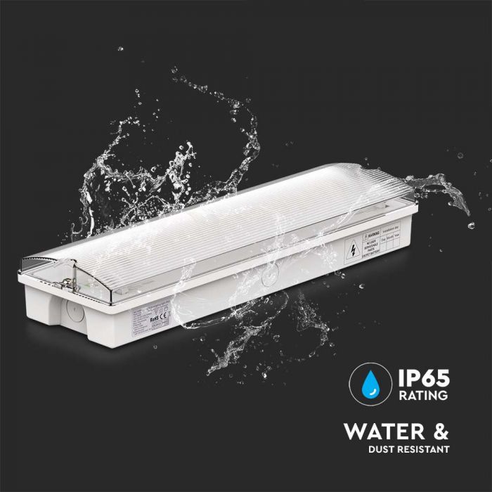 VT-997 3W LED EMERGENCY EXIT LIGHT SELF TEST BUTTON &amp; RF CONTROL 6400K