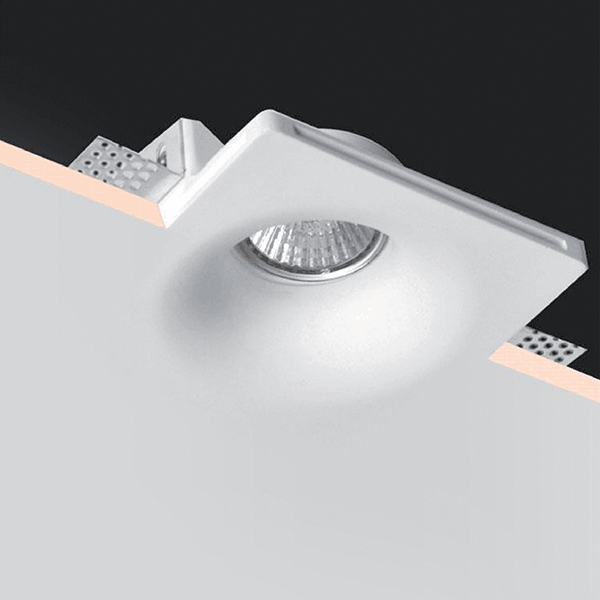 92GDL06S DOWNLIGHT EN GYPSE CARRÉ GU10 100x100