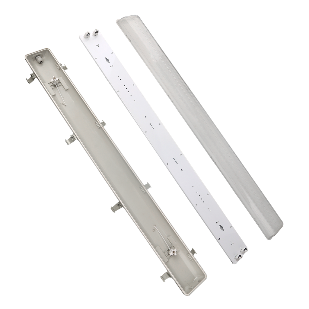 AV-LIGHT AV-12022 2x18W - 120 lm/W  Tube Led Luminaire 120cm x2 IP65 - Assemblé  ABS+PS