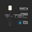 VT-7617RD GU10 GARDEN LAMP ROUND,ALUMINIUM BODY -BLACK IP54
