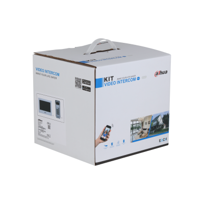 Kit d'interphone vidéo Dahua DHI-KTX03, hybride 2 fils, apparant - Surveillance Wi-Fi / Applications DMSS