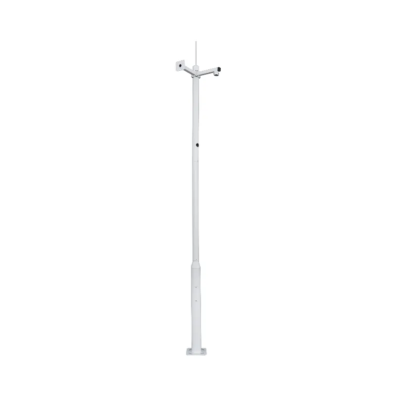 Mât tronconique 3.5M-STAINLESS-W - Ensemble mât pour caméra 3,5 m Blanc