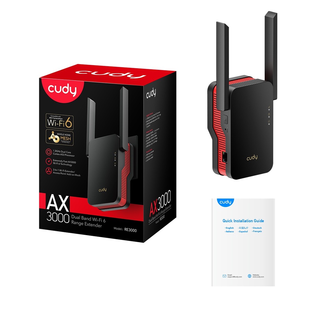 Cudy RE3000 Répéteur mesh AX3000 WiFi 6
