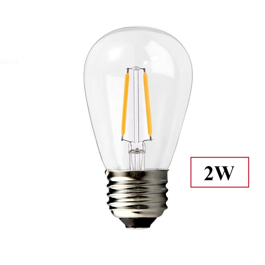 AV-713-5 Waterproof String Light  5m + 3m Extra + 10x Decorative Bulbs S14-E27-2W 2700K