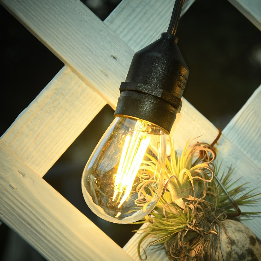 AV-713-5 Waterproof String Light  5m + 3m Extra + 10x Decorative Bulbs S14-E27-2W 2700K