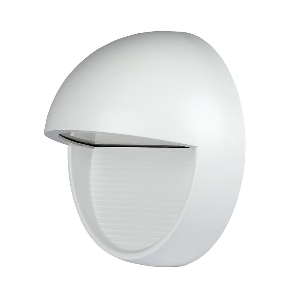 VT-1182 3W LED MARCHE-PIED CORPS BLANC ROND
