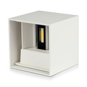 VT-759-12 12W WANDLAMP BRIDGELUX CHIP 3000K WIT VIERKANT