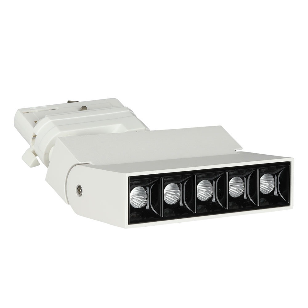Rail d'éclairage linéaire à LED VT-416 12 W avec puce Samsung, corps blanc