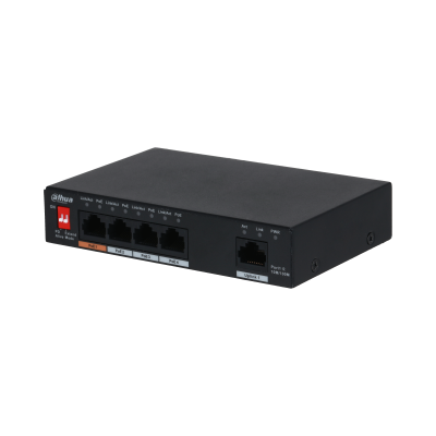 Commutateur de bureau non géré DAHUA PFS3005-4ET-60 à 5 ports avec PoE 4 ports 60 W