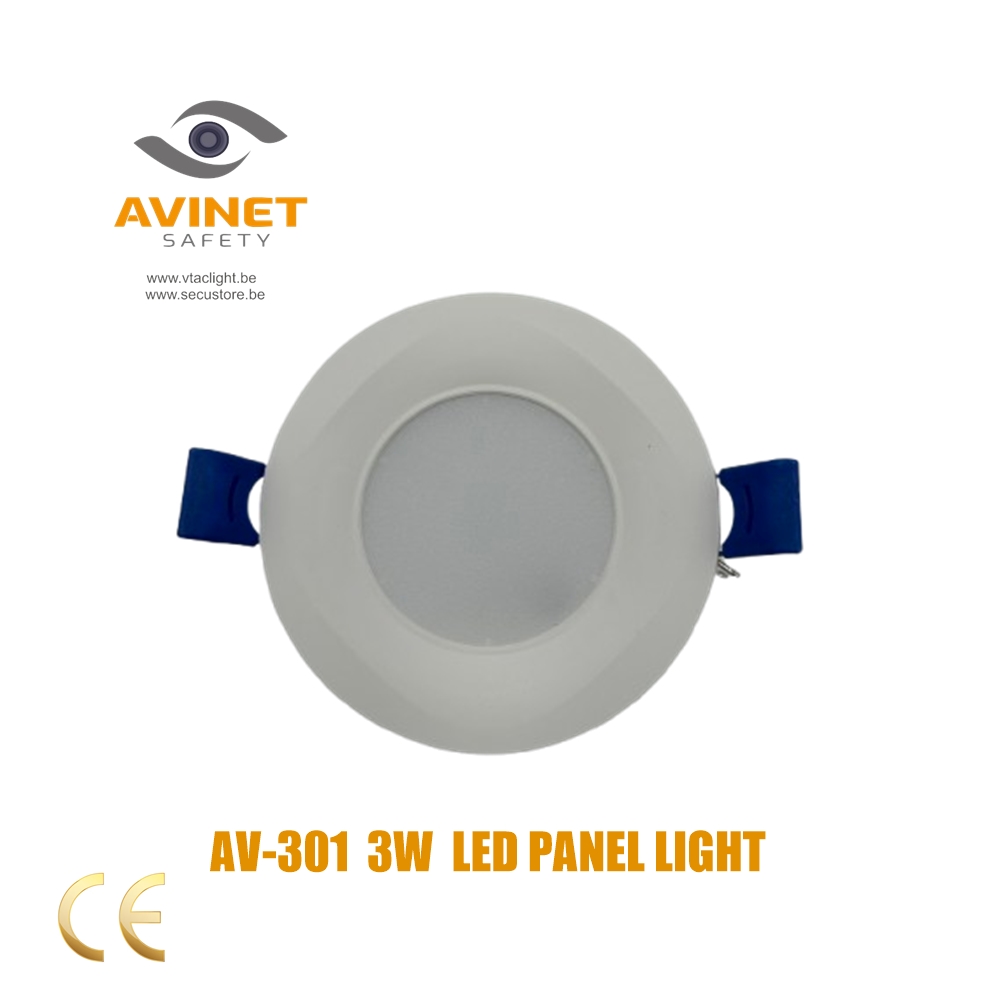 AV-301 3W LED PANEELVERLICHTING 220V ROND