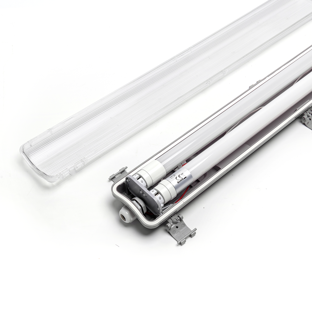 Tube LED WP TL 22 W - 120 lm/W AV-LIGHT AV-15022, 150 cm x 2, IP65, 2 x 22 W, assemblage (* Minimum 6 pièces par commande)