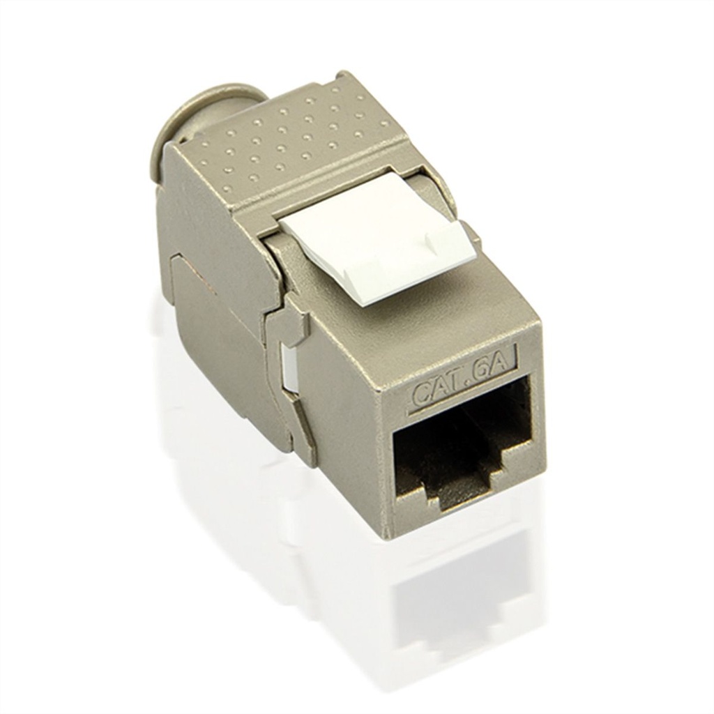 Prise Keystone VALUE, Cat.6A (Classe EA), RJ-45, STP, sans outil, SLIM