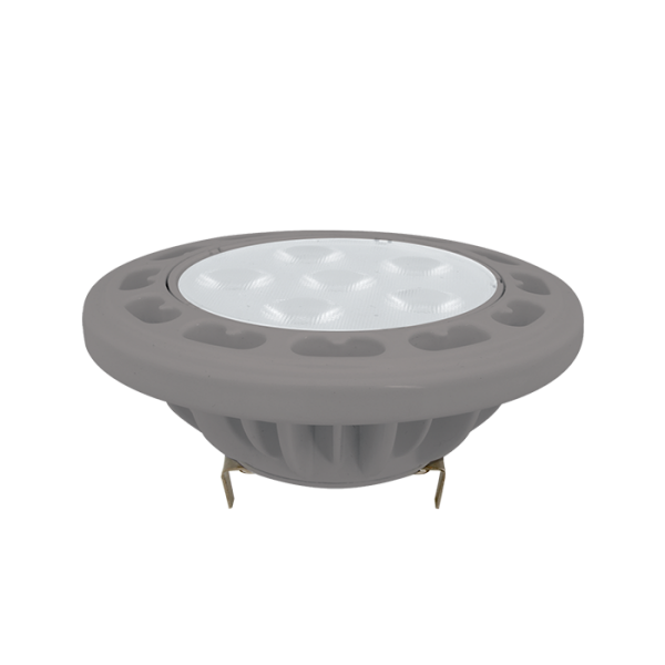 Ampoule LED ELMARK AR111 à intensité variable, grise, 11 W, G53, 220 V