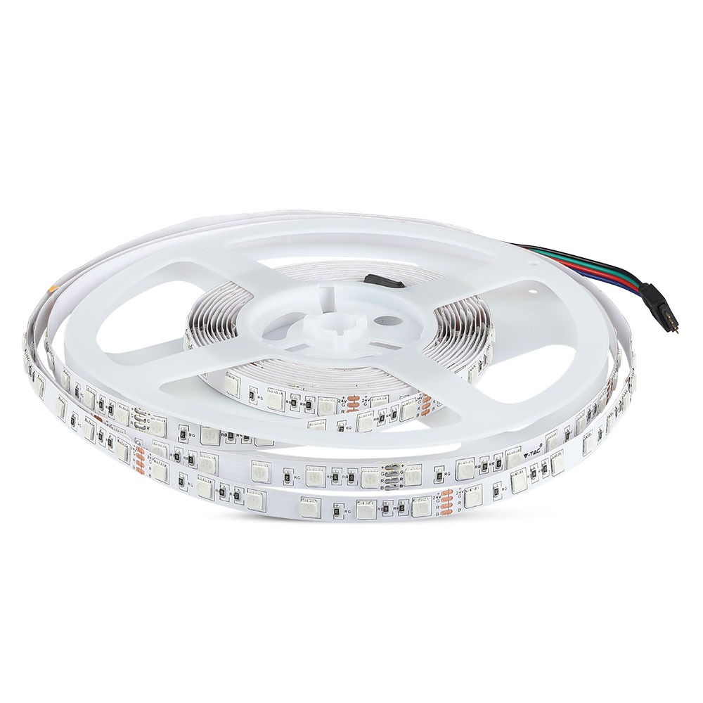 VT-5050 60 7W/M BANDE LED RVB IP20 24V (ROULEAU DE 10M)