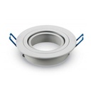 SPOT AIGOSTAR ROND BLANC Taille : D91 mm Taille de découpe : Φ75 mm Lampe : GU10 et MR16