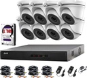 HIKVISION Set 2MP-1080p Turbo-HD DVR 8-kanaals - 8x 2MP Turret Camera Binnen/Buiten 1TB HDD - P2P AFSTANDSBEDIENING