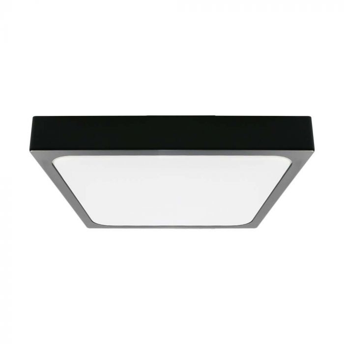  VT-8624-SQ Plafonnier LED 24W-4 000K, Samsung Chips , carré, cadre noir, IP44