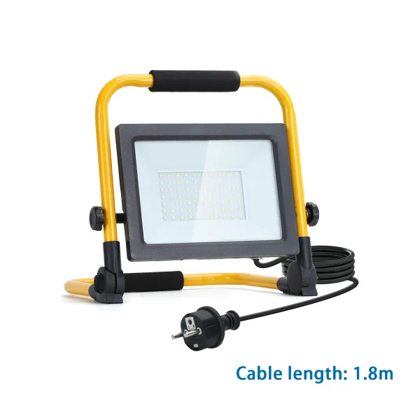 AIGOSTAR LED SCHIJNWERPER 100W 6500K CONFORME À LA NORME DRAAGBARE