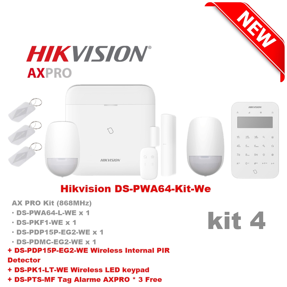 Hikvision DS-PWA64-Kit-WE Draadloze Alarmkit 4
