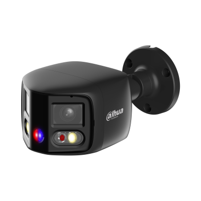 Dahua IPC-PFW3849S-A180-AS-PV Noir 2x4MP Caméra réseau WizSense Bullet 2,8 mm à focale fixe TiOC Duo Splicing 2x4MP