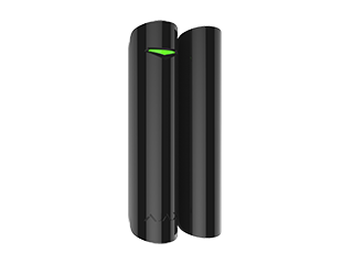 Ajax DoorProtect Plus, Black - Wireless magnetic contact with internal shock sensor - CR123A battery. Dimensions: Diameter: 20mm, Height: 90mm