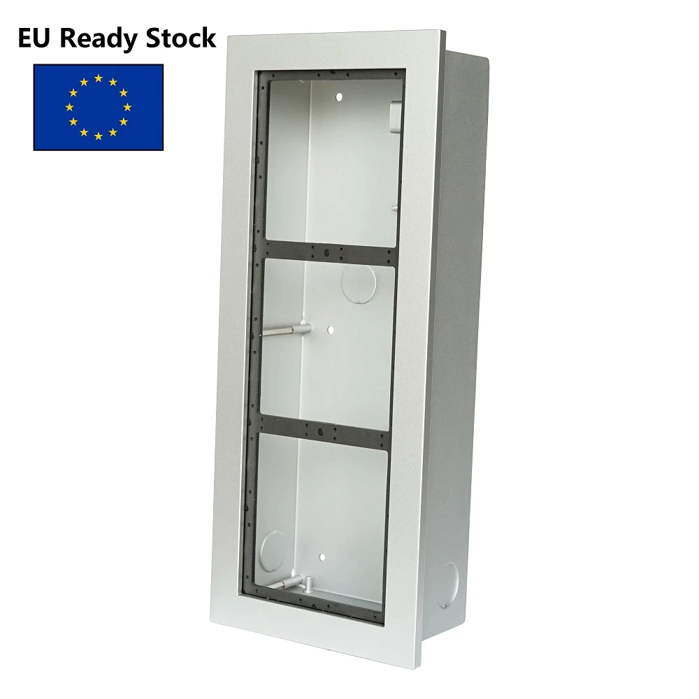 Boîtier encastré Dahua VTM128 3x pour interphone série VTO4202F + panneau avant VTM126