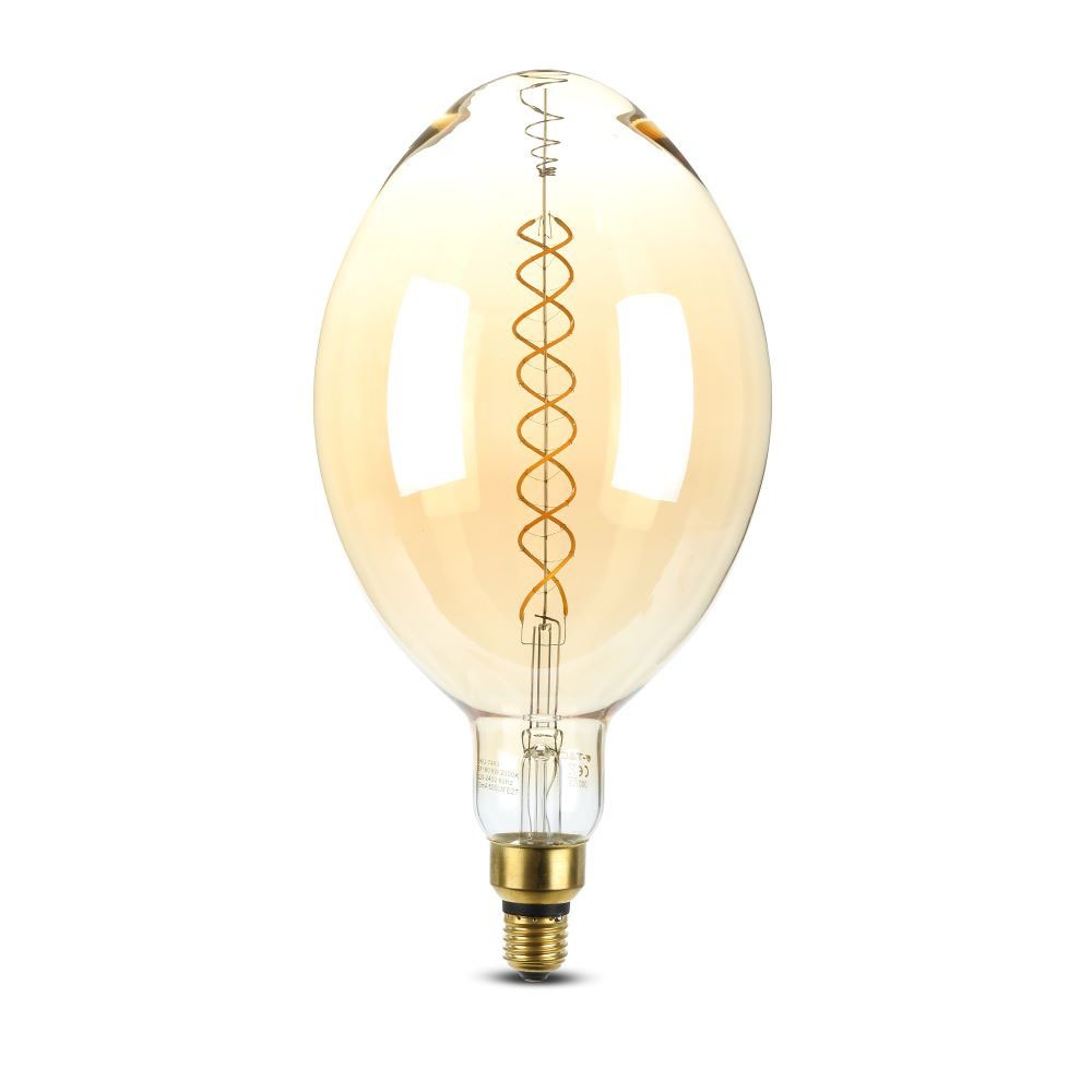 VT-2168D 8W BF180 LED AMBER DUBBELE FILAMENTLAMP E27 DIMBAAR Kleurcode 2000K - Warm Wit