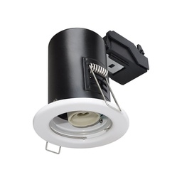[3681] VT-701 GU10 VASTE BRANDWERENDE DOWNLIGHT ARMATUUR IP20-WIT