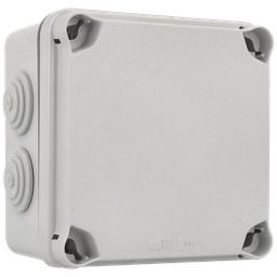 [BOX-121x121x68] Waterdichte vierkante aansluitdoos (afmetingen: 121 x 121 x 68 mm) IP44