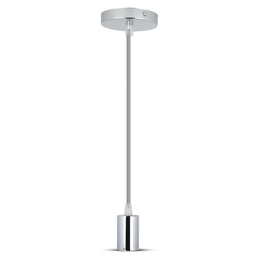 [3786] VT-7338 CHROME METAL CUP PENDANT LIGHT-GREY