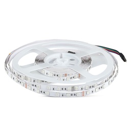 [212591] VT-5050 60 BANDE LED 7W RVB IP20 24V (ROULEAU DE 5M)