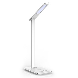 [8601] Lampe de table LED VT-7405 5 W avec chargeur sans fil - Blanc 6 500 K Code couleur CCT : 3 en 1