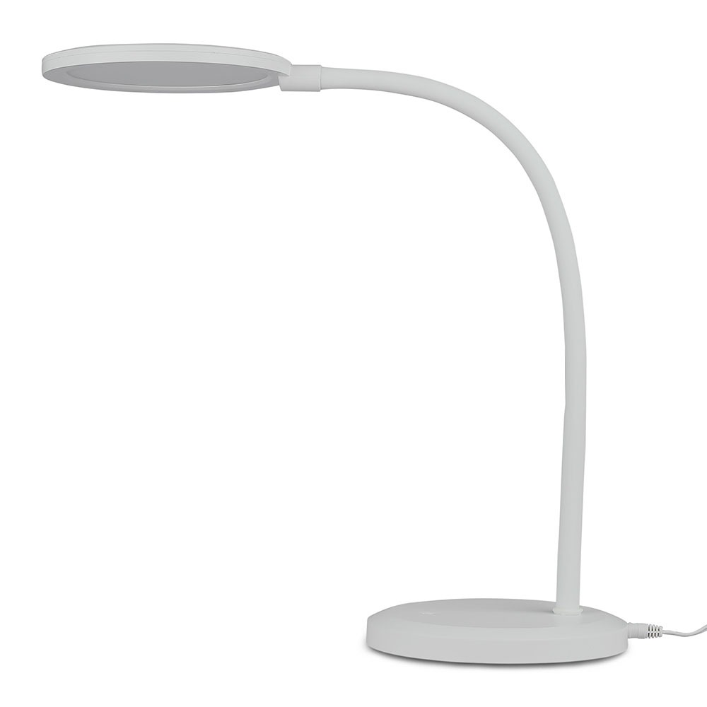 VT-7507 7W LED DESK LAMP WITH WHITE BODY  STEPLESS DIMMING Colorcode 3000K-Warm White