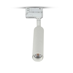 Projecteur LED sur rail VT-415 15 W avec puce Samsung, garantie 5 ans, corps blanc