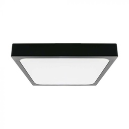 [76461-24]  VT-8624-SQ 24W-4000K LED DOME LIGHT SAMSUNG CHIP SQUARE BLACK FRAME IP44