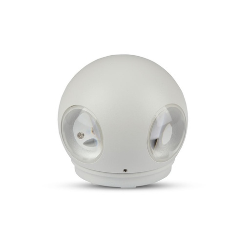 VT-834 4W LED WANDLAMP (ROND) IP65-WITTE BEHUIZING