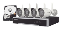 [NK44W0H-2T(WD)] Kit IP Wi-Fi HIKVISION 4 caméras Bullet 4MP 2,8 mm IR 30 m + 1 NVR Wi-Fi 8 canaux + 1 disque dur 2 To