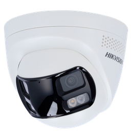 [DS-2CD1383G2P-LIUF/SL] HIKVISION DS-2CD1383G2P-LIUF/SL(2mm) Caméra Tourelle IP  8 Mégapixel - Double objectif 2 mm vision panoramique Eclairage hybride 30 m | Sirène de dissuasion et feu clignotant Détection de mouvement 2.0 MicroSD Microphone et haut-parleur intégrés : PoE : IP67 