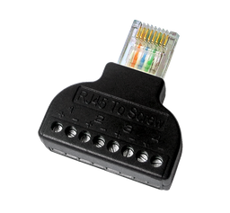 [RJ45-BLOK] CON300-BLOCK RJ45 naar Terminal Adapter RJ45 Mannelijke Connector 8 Terminals