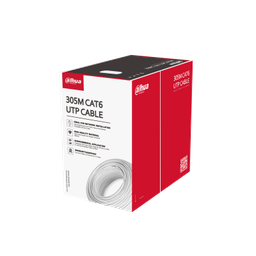 [PFM923I-6UN-C] Dahua PFM923I-6UN-C 305m UTP CAT6 LSZH - Cuivre haute pureté ; Sans halogène Certifié ignifuge classe CE CPR Eca - Gaine blanche
