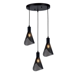 [955PARIS31P/BL]  955PARIS31P/BL PENDENTIF PARIS 3XE14 NOIR