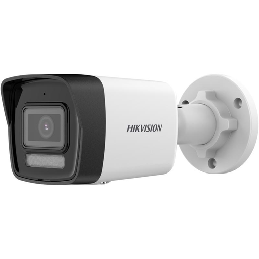 Hikvision DS-2CD1083G2-LIUF/SL Caméra IP Bullet  8 mégapixels - 2,8 mm, portée lumineuse hybride : 30 m | Sirène et flash dissuasif Détection de mouvement 2.0 | MicroSD Microphone et haut-parleur intégrés : PoE : IP67