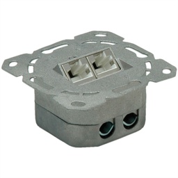 [25.99.8491] WAARDE Cat.6A (Klasse EA) Inbouw wandcontactdoos, STP, verticaal, wit