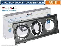 [3583] VT-7223 3xAR111 PASSEND OP ZWARTE BEHUIZING