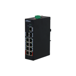 [PFS3211-8GT-120-V2] Dahua DH-PFS3211-8GT-120-V2 Unmanaged Switch PoE DIN Rail - 8 Gigabit PoE + 2 Gigabit SFP + 1 Gigabit RJ45. - 120W
