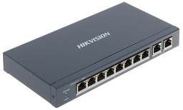 [DS-3E0310P-E/M] Commutateur POE non géré HIKVISION DS-3E0310P-E/M 8 ports PoE 10/100 Mbps et 2 ports Gigabit RJ45 65 W