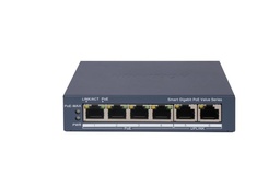 [DS-3E1506P-EI/M] HIKVISION DS-3E1506P-EI/M 4-poorts Gigabit Smart POE-switch - Totaal PoE-budget 45W