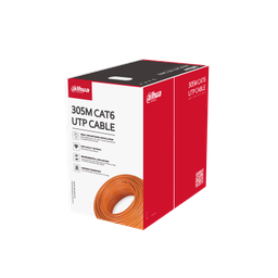 [PFM920I-6UN-C] Dahua PFM920I-6UN-C UTP CAT6 - Zuiver koperen kabel (oranje) - Gecertificeerde vlamvertrager klasse CE CPR Eca